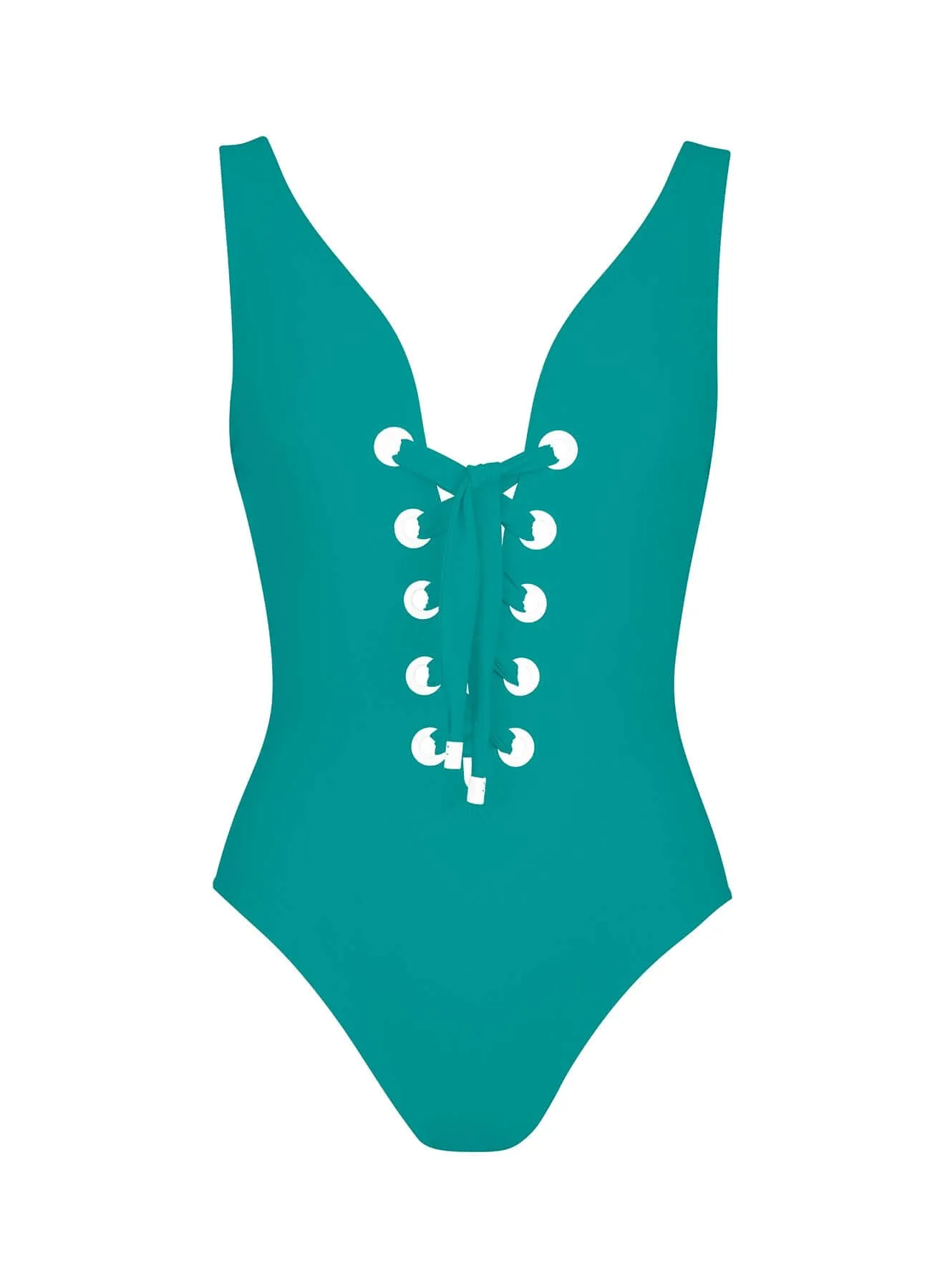 Lulu V Neck Silent Underwire Tank in Sea