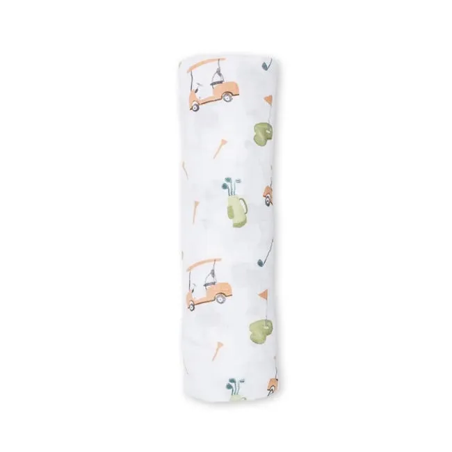 Lulujo Swaddle Blanket Muslin Cotton - Golf