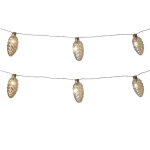 Lumineo 175cm Classic Warm Pinecone String Lights