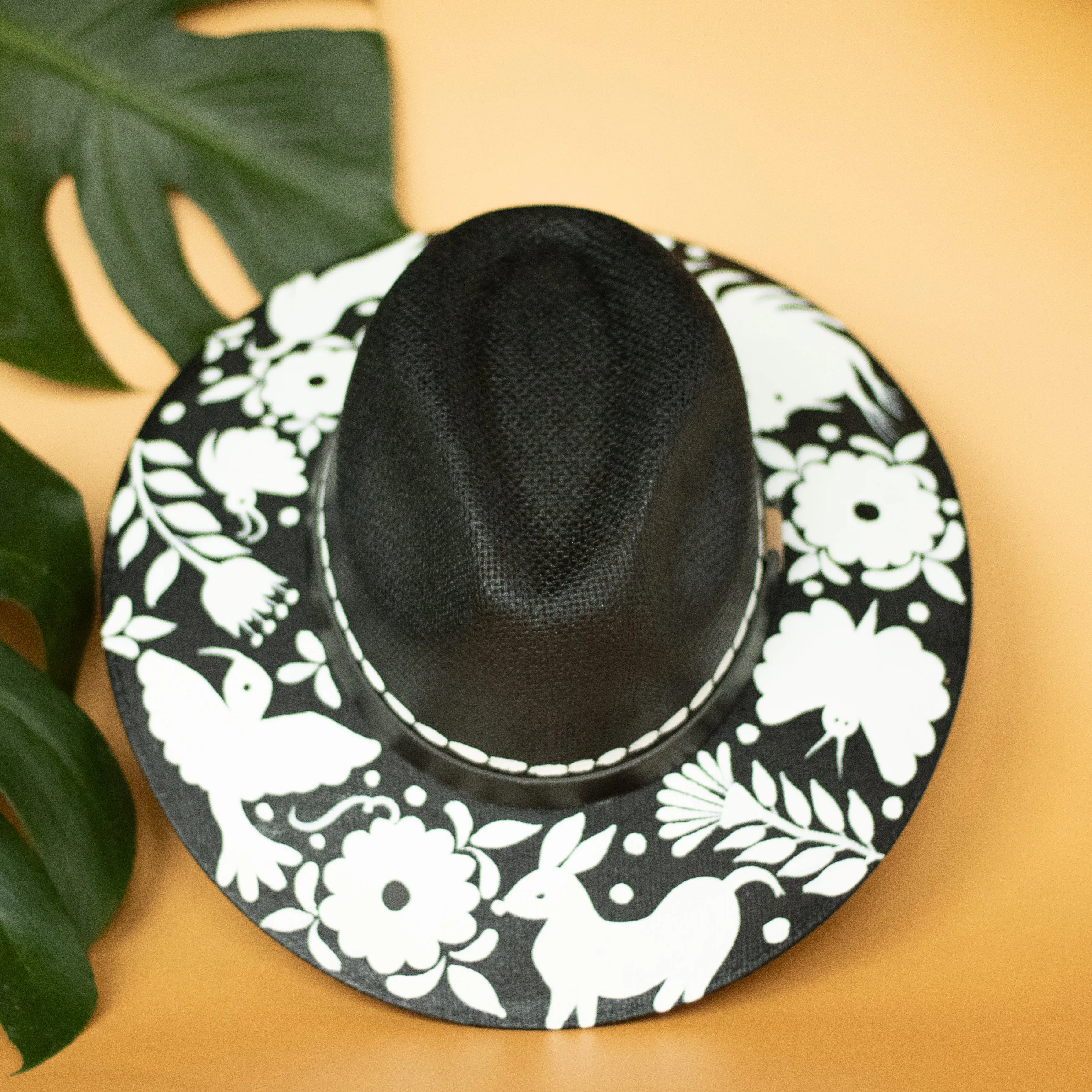 Luna Artisanal Hat - Hand Painted in Mexico