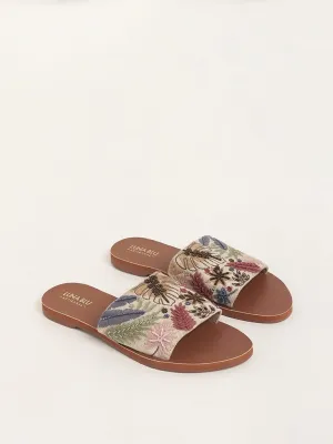 LUNA BLU Embroidered Multicolor Sandals