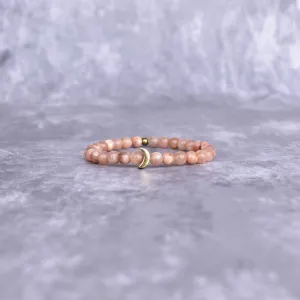 Lunar - Peach Moonstone Bracelet