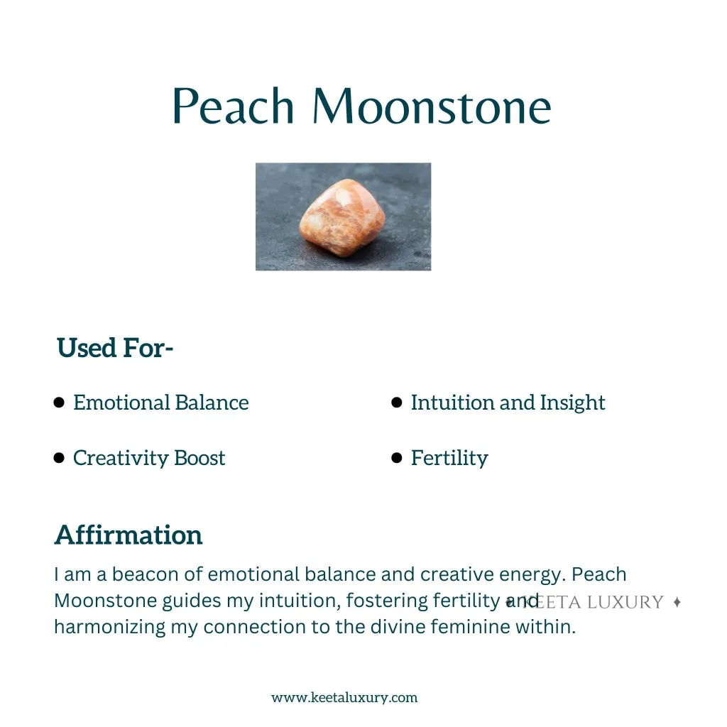 Lunar - Peach Moonstone Bracelet