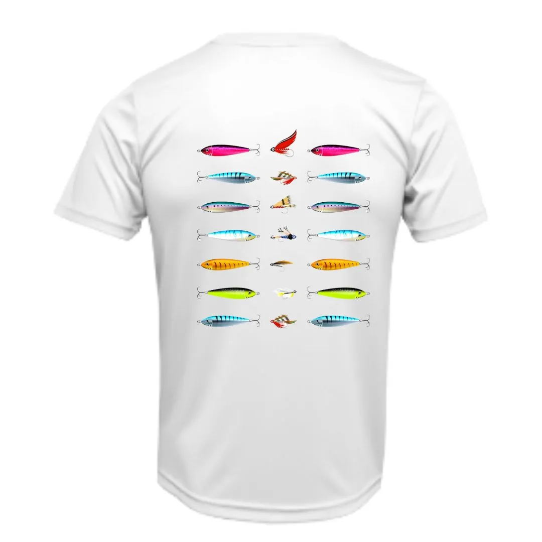 Lures Fishing Design Sun Shirt - UPF50 Sun Protection Dryfit Shirt