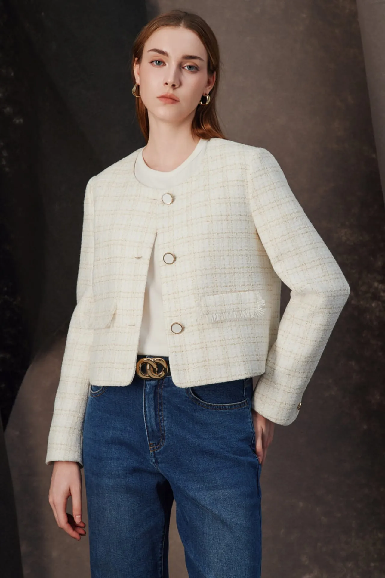 Lurex Tweed Jacket