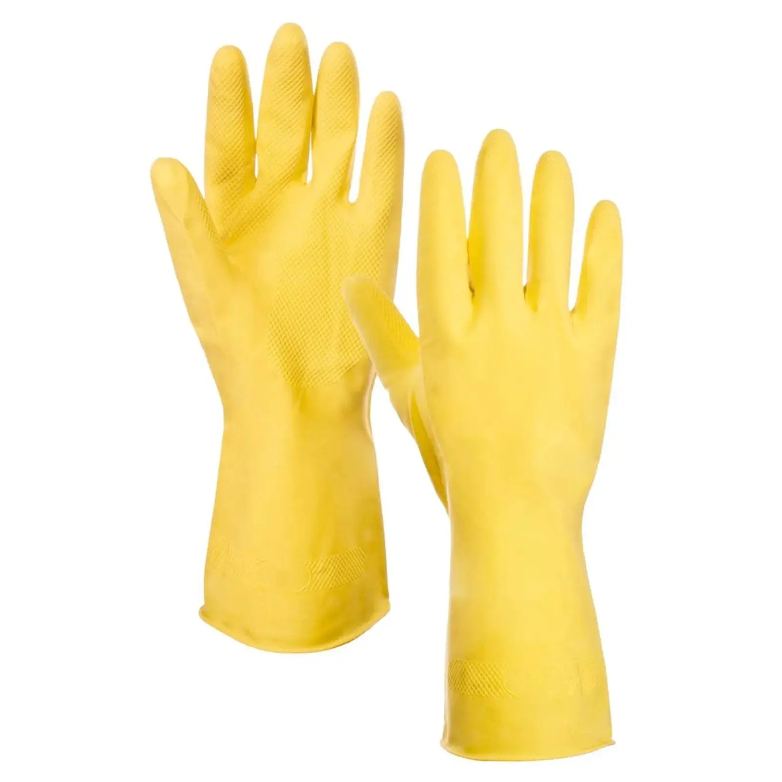 Luster Premium Household Gloves Yellow Rubber Soft Lining