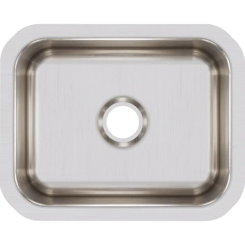 Lustertone Classic 11.75" x 14.5" x 7" Stainless Steel Single-Basin Undermount Bar Sink