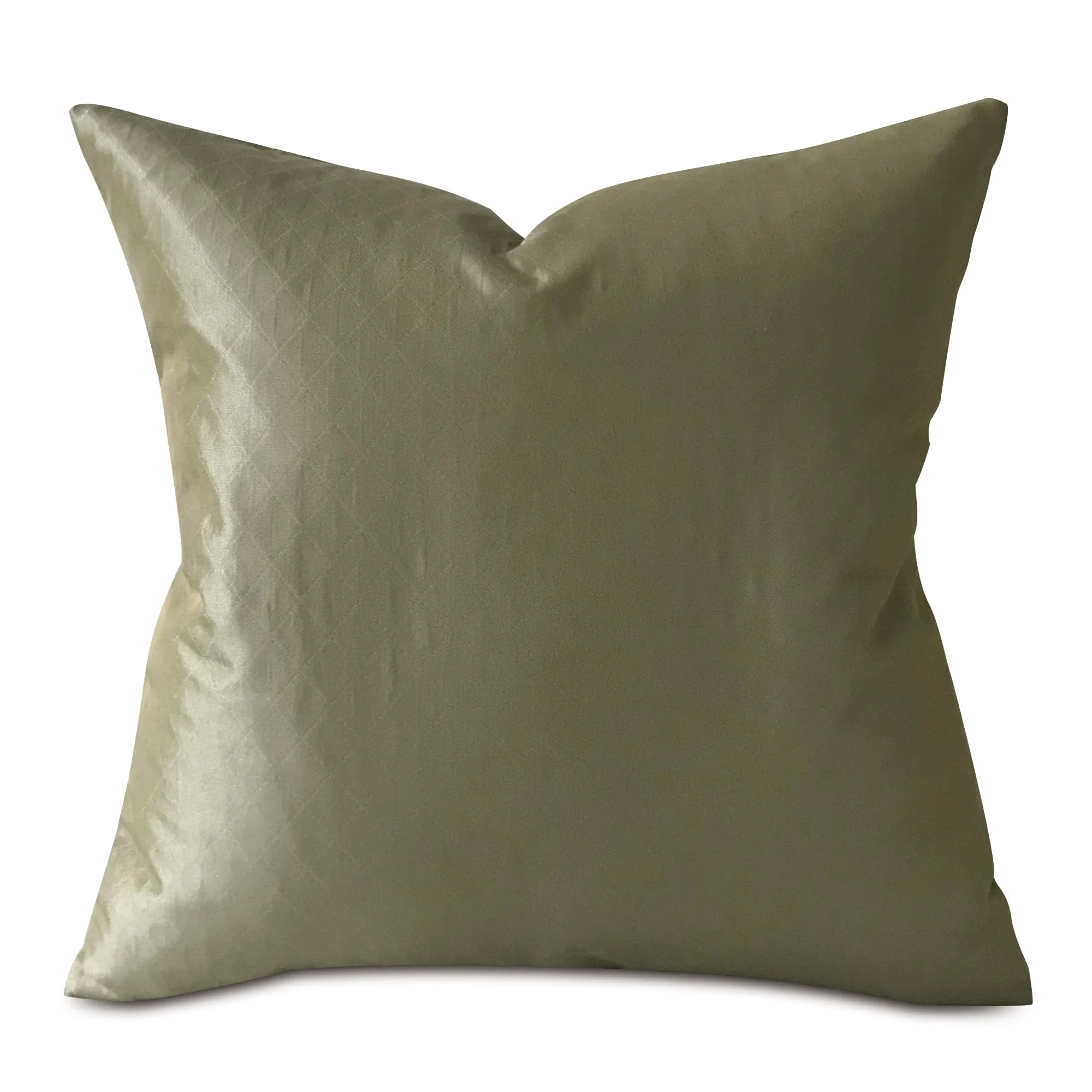 Lustrous Olive Green Decorative Pillow Cover