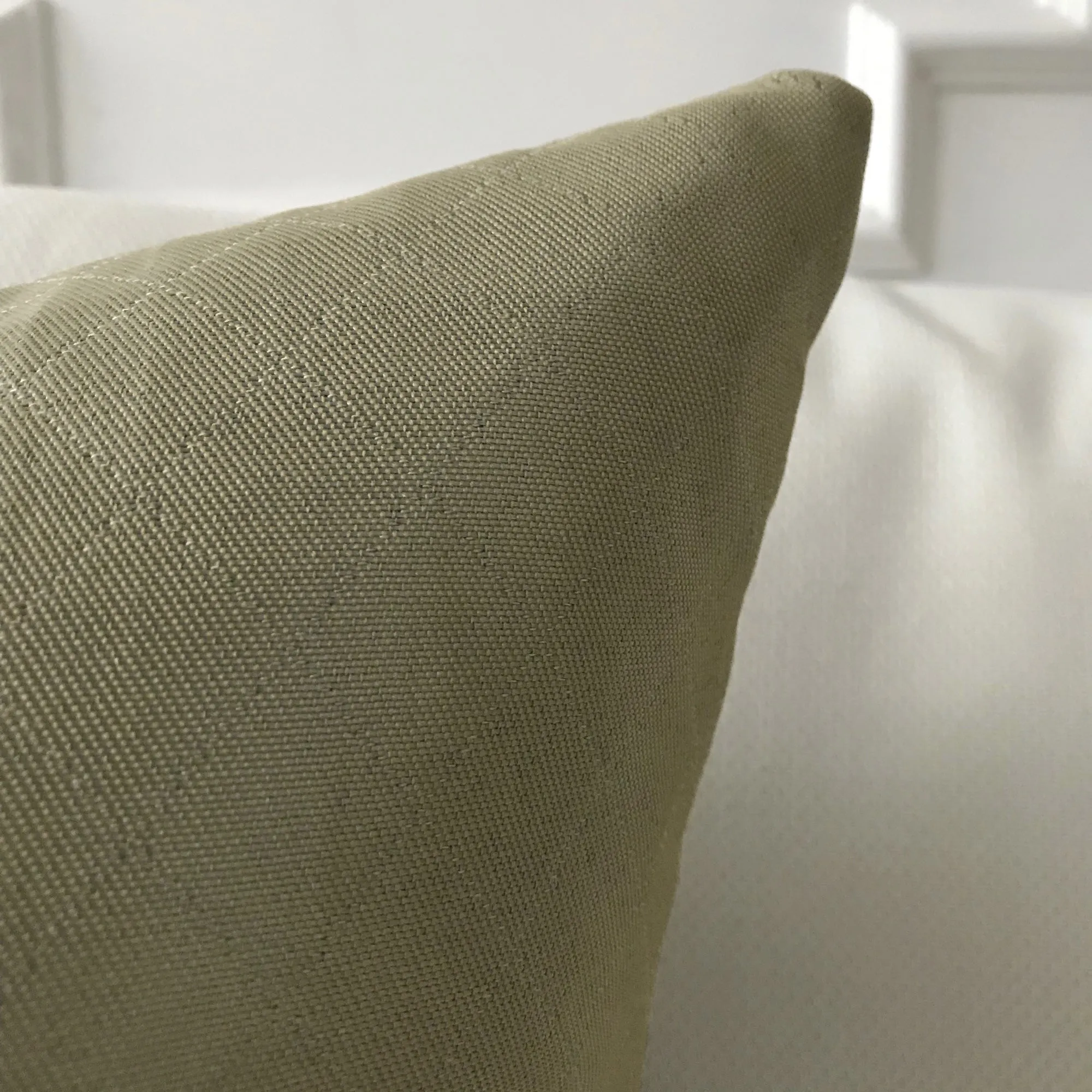 Lustrous Olive Green Decorative Pillow Cover