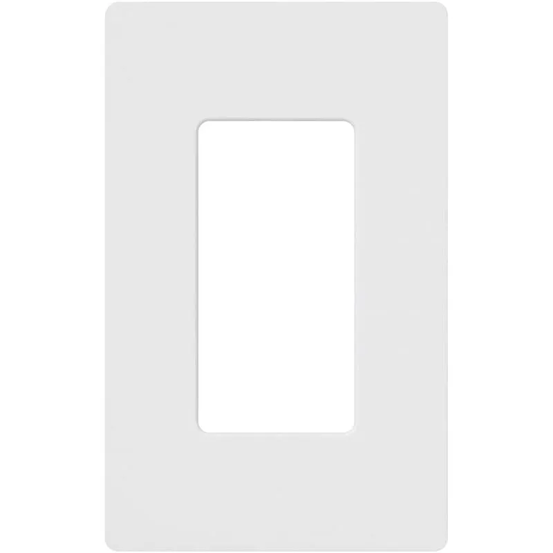 Lutron Claro White 1 gang Plastic Wall Plate 1 pk