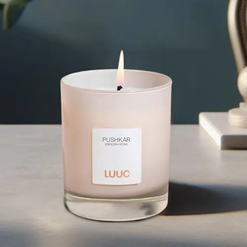 LUUC Pushkar (English Rose) Scented Candle