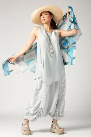 LUUKAA Scarf/Cover Up in Blue Print