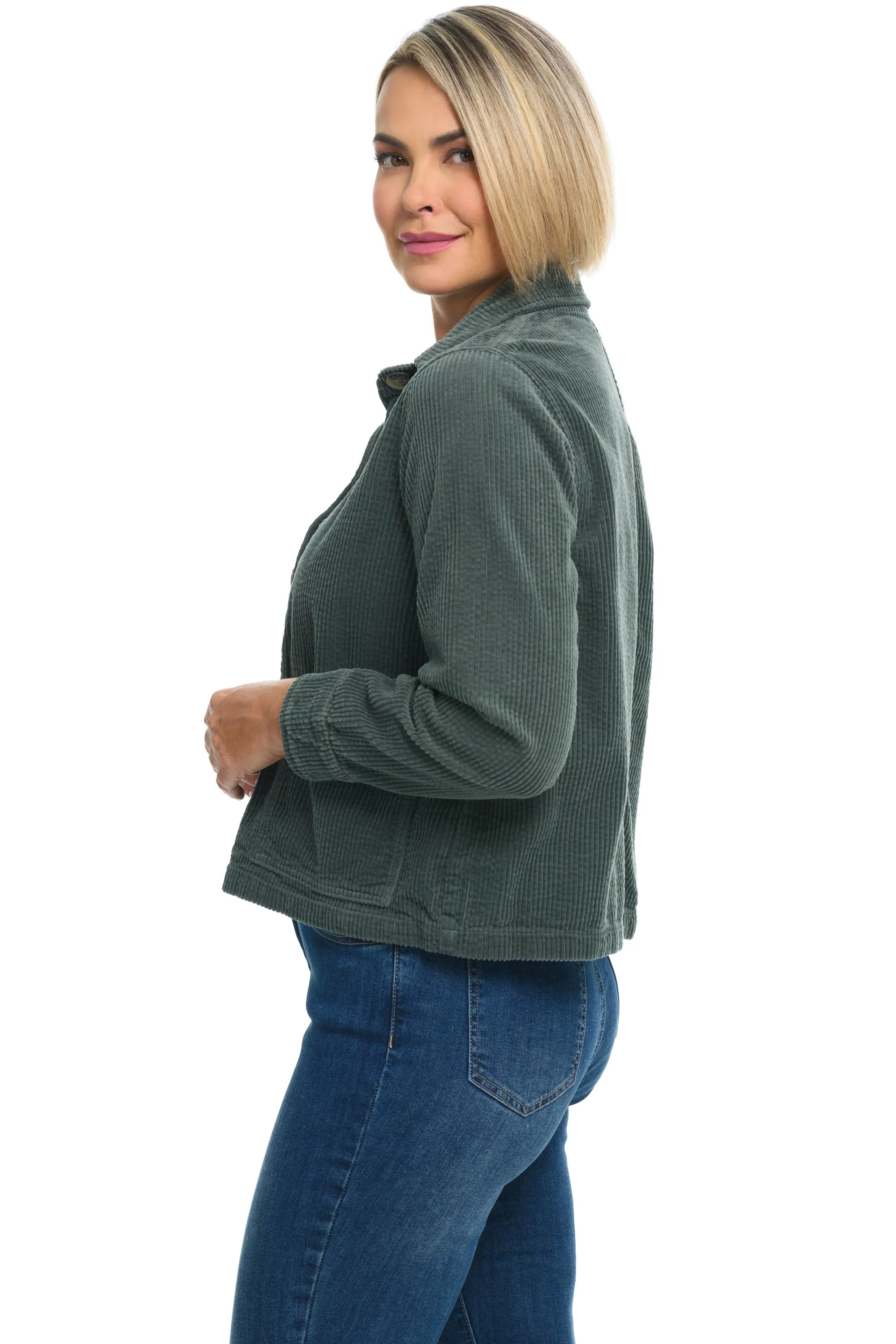 Lux Cord Crop Jacket