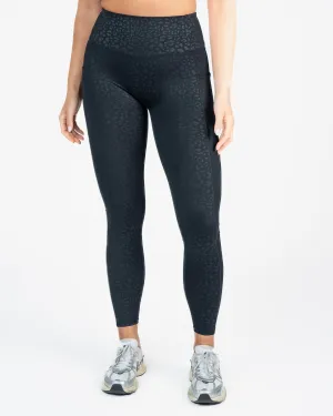 Lux Repetition Leggings (26 in.) - Black Leopard