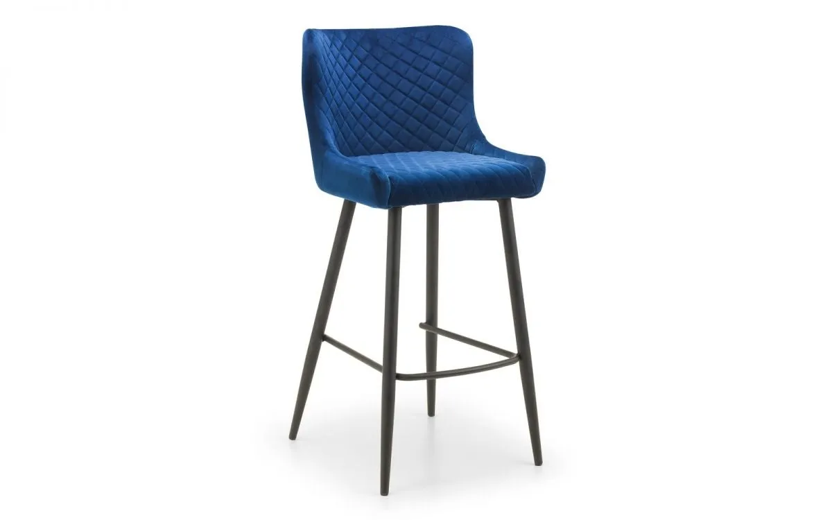 Luxe Bar Stool - Blue