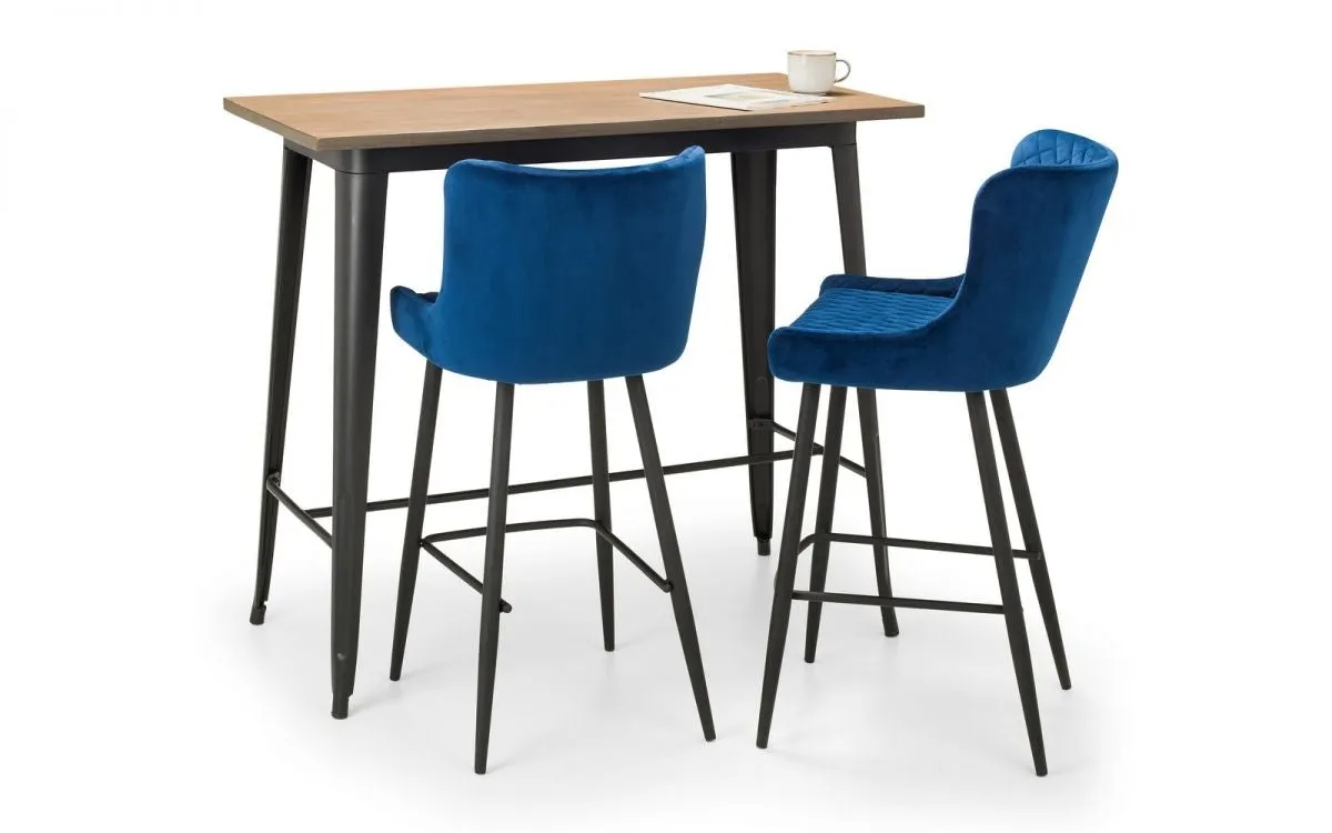 Luxe Bar Stool - Blue