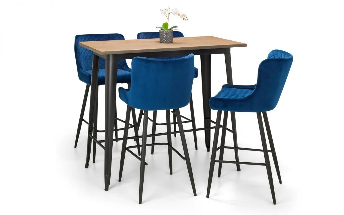 Luxe Bar Stool - Blue