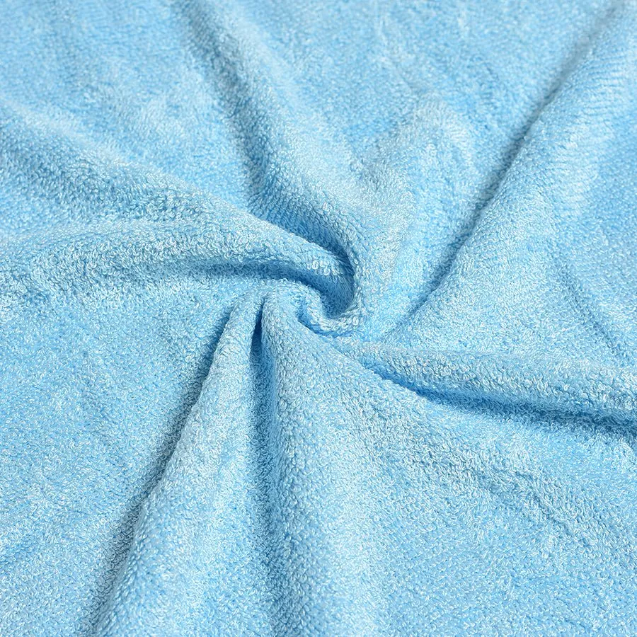 Luxe Blue Terry Bamboo Towel