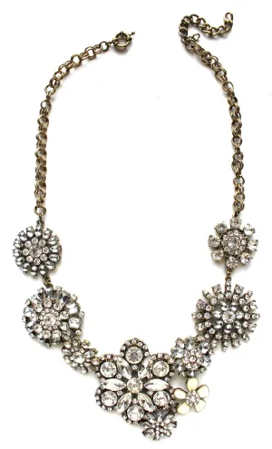 Luxe Flower Lattice Statement Necklace