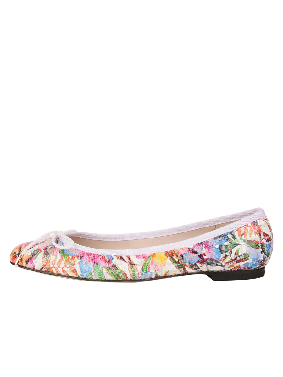 Luxe Printed Floral Ballet Flat