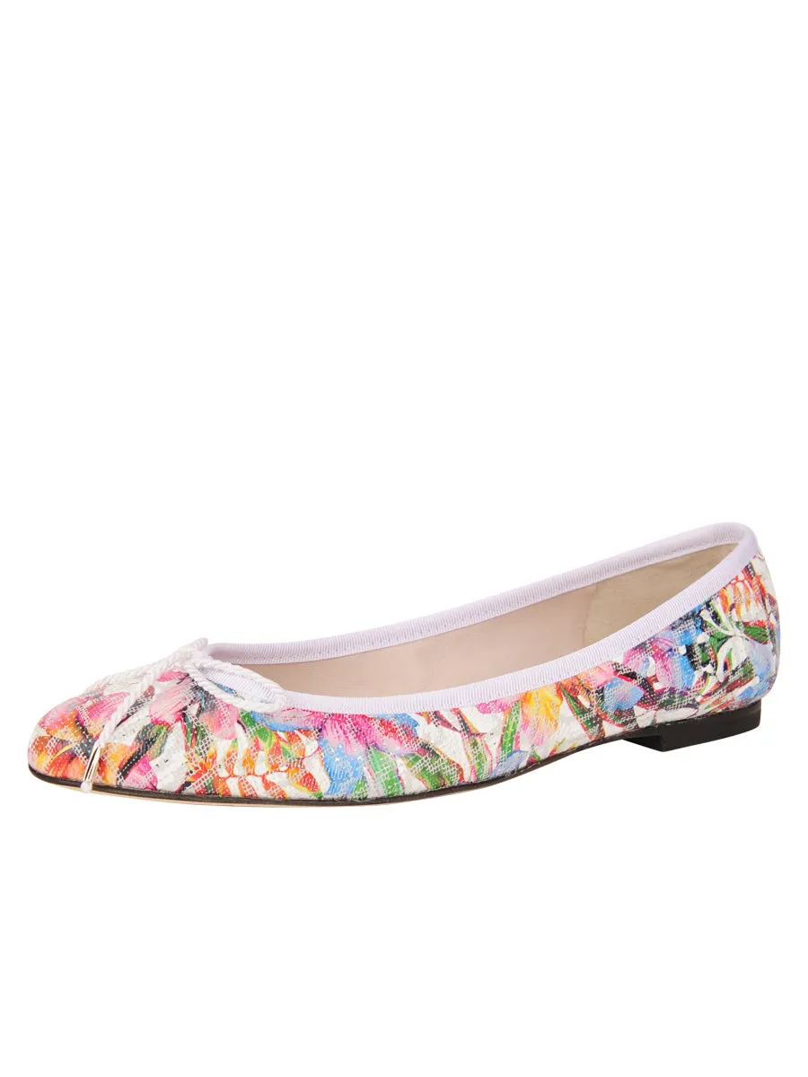 Luxe Printed Floral Ballet Flat