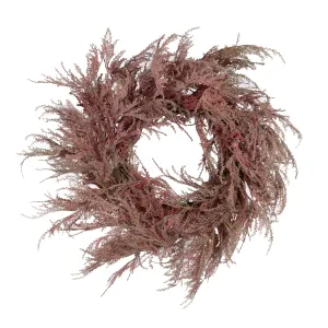 Luxe Wreath Pampas Grass Pink 50cm