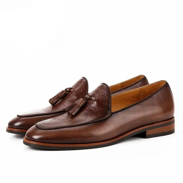 LuxLeather Exotic Slip-On Loafers