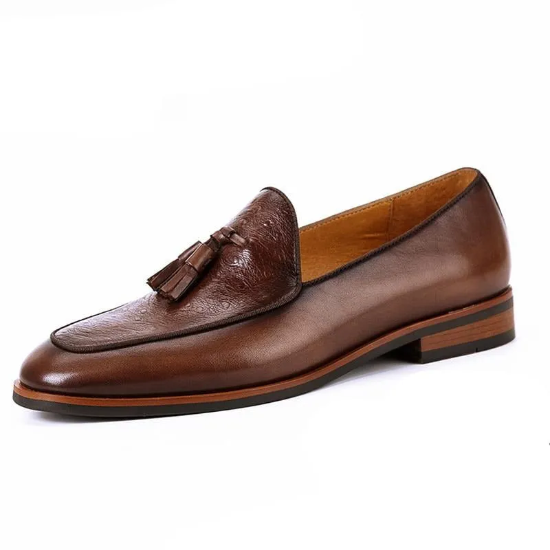 LuxLeather Exotic Slip-On Loafers