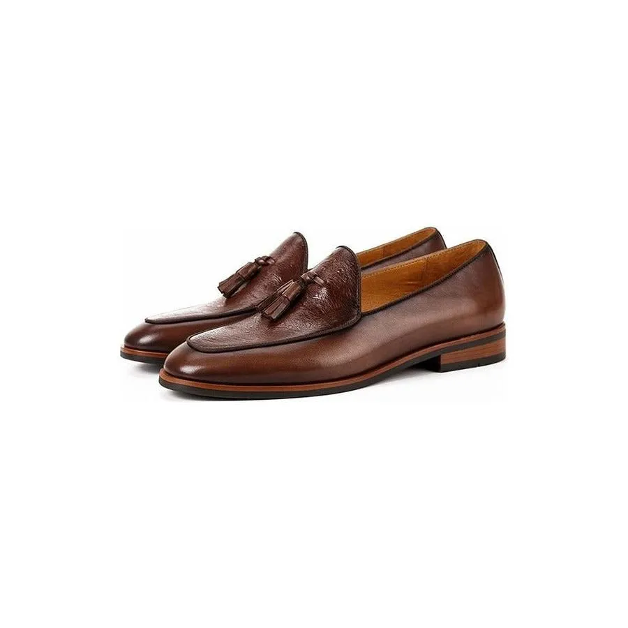 LuxLeather Exotic Slip-On Loafers