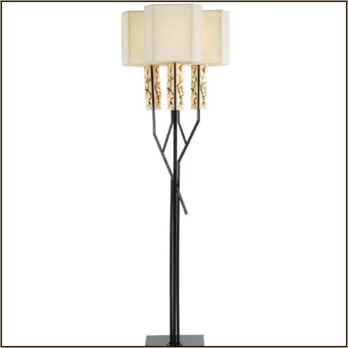 Luxurious Italian Floor Lamp With Smart Gold Decoration