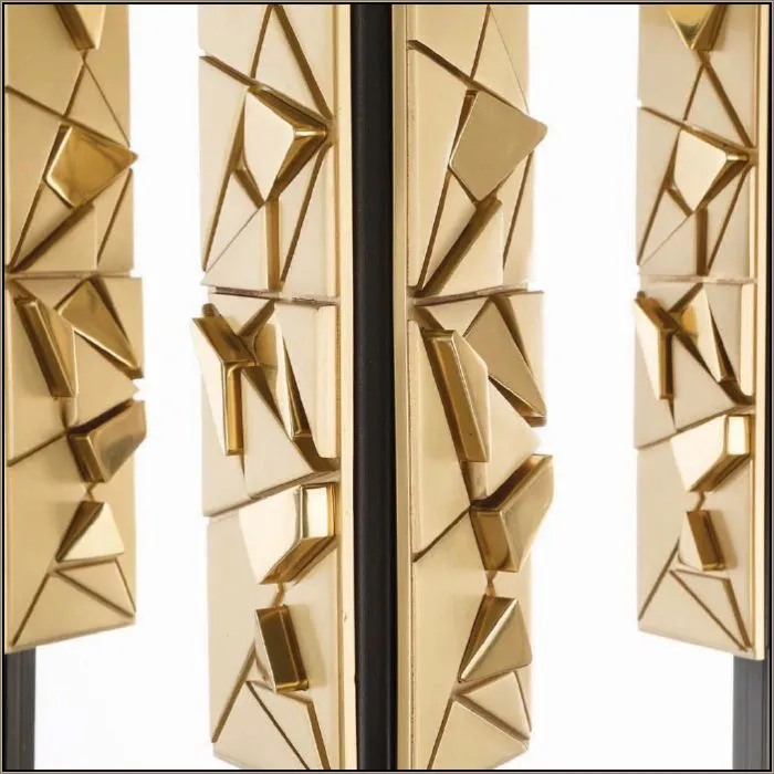 Luxurious Italian Floor Lamp With Smart Gold Decoration