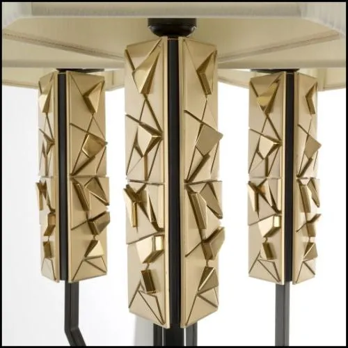 Luxurious Italian Floor Lamp With Smart Gold Decoration