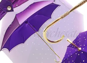 Luxurious Ladies Umbrella Adorned with Swarovski Elements