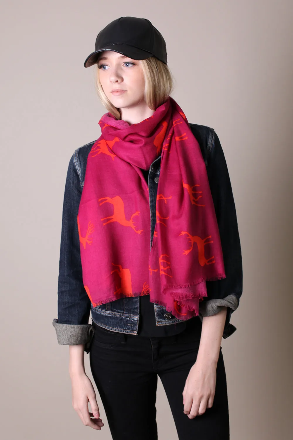 Luxurious Tahoe Moose Oversize Soft Scarf / Shawl