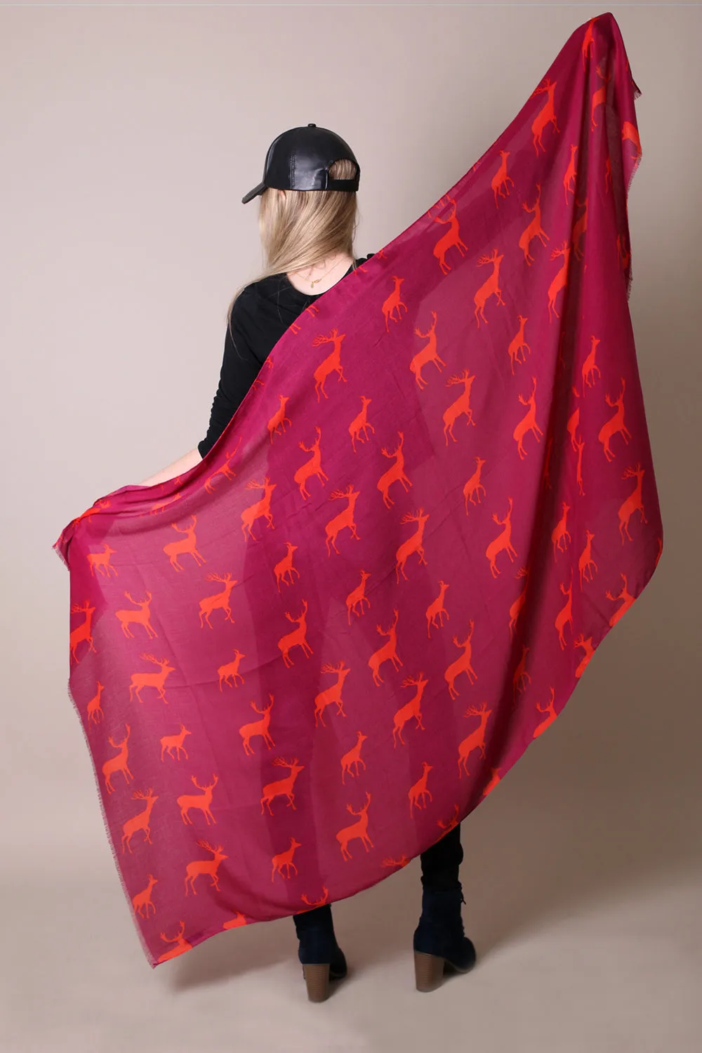 Luxurious Tahoe Moose Oversize Soft Scarf / Shawl