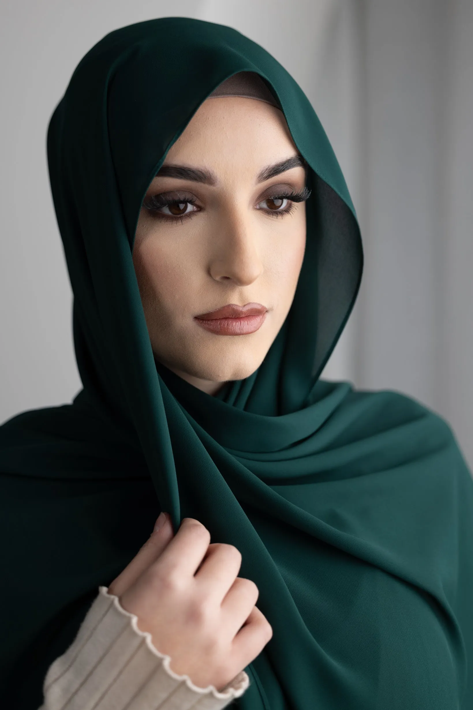 Luxury Chiffon Shawl - Dark Shades