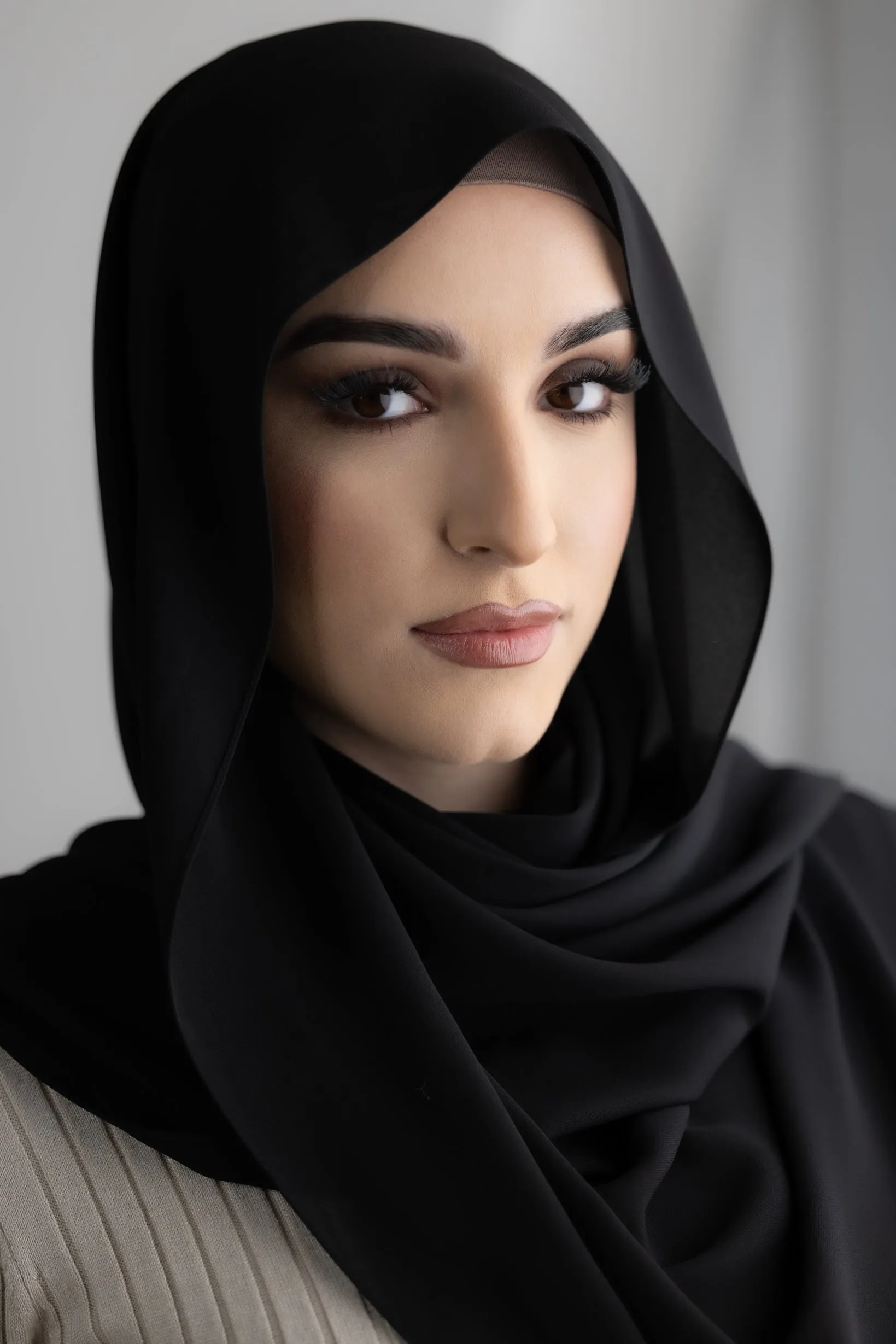 Luxury Chiffon Shawl - Dark Shades