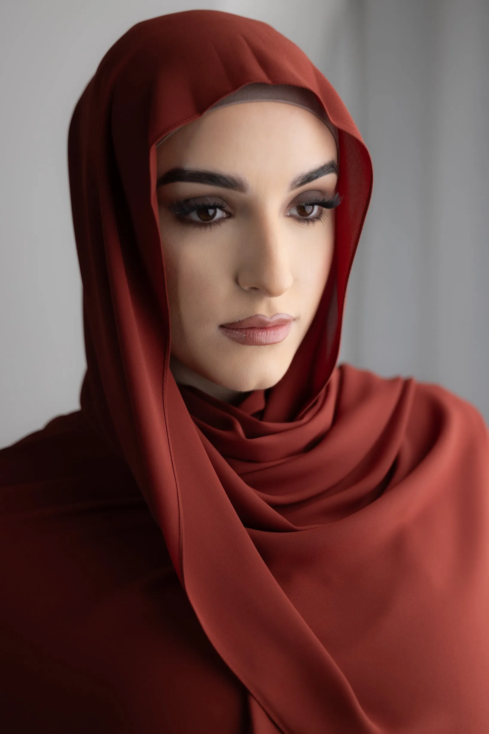 Luxury Chiffon Shawl - Dark Shades