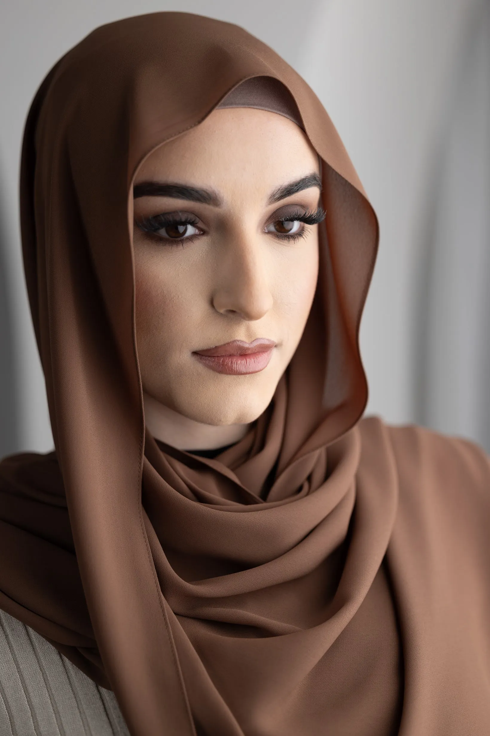 Luxury Chiffon Shawl - Dark Shades