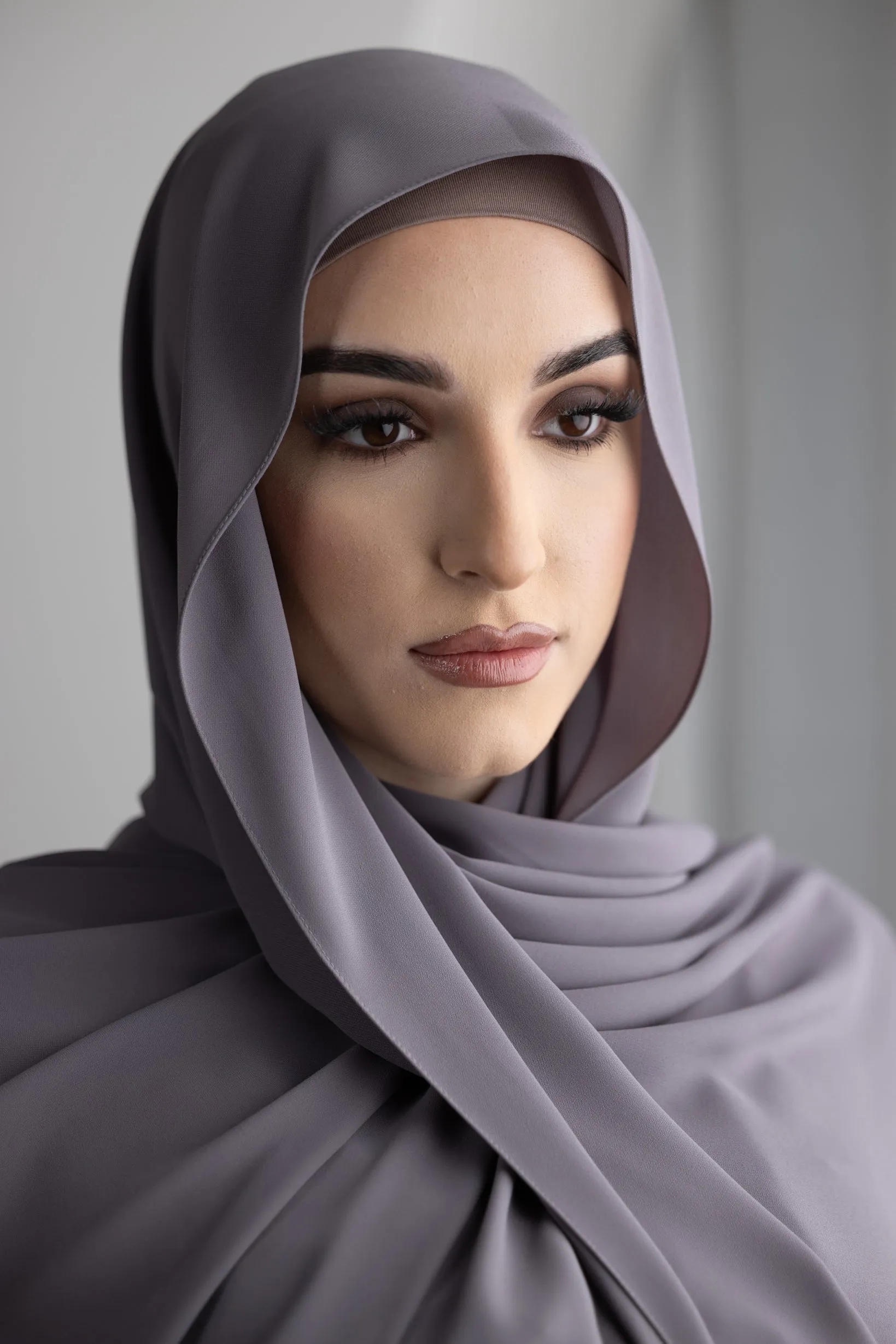 Luxury Chiffon Shawl - Dark Shades