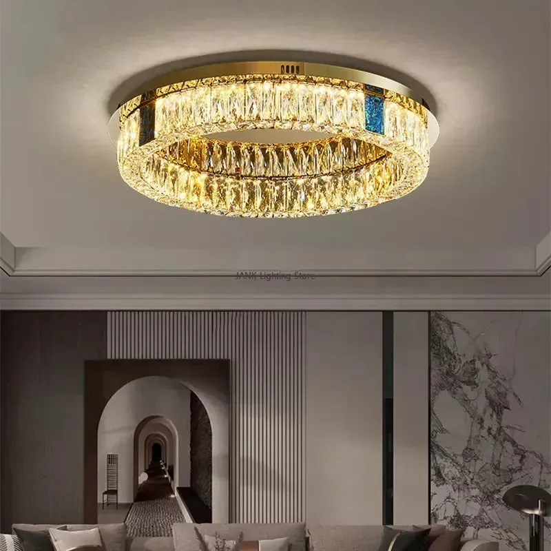 Luxury Crystal Pendant Light - Mansion Gold Chandelier