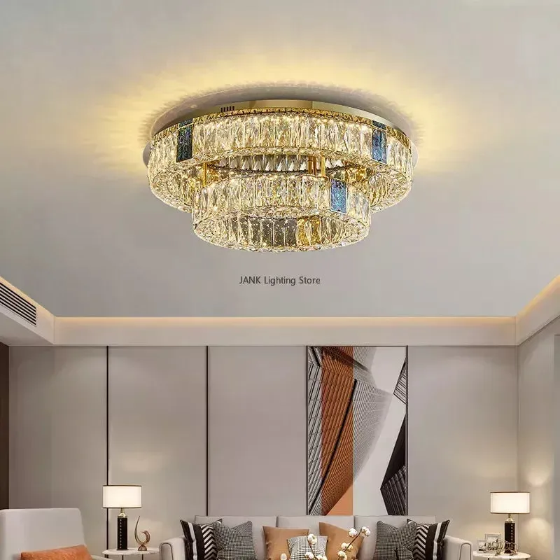 Luxury Crystal Pendant Light - Mansion Gold Chandelier