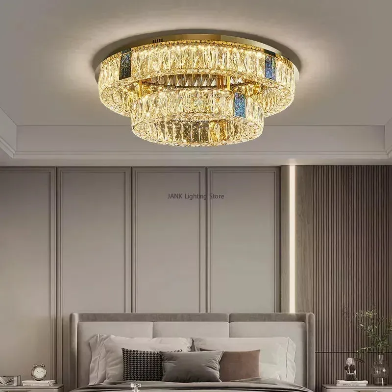 Luxury Crystal Pendant Light - Mansion Gold Chandelier