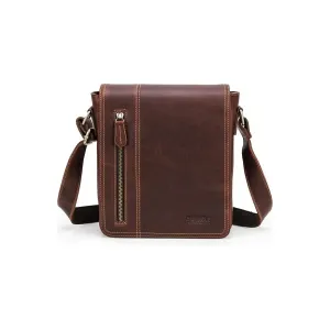 Luxury Leather Flap Compact Crossbody Bag