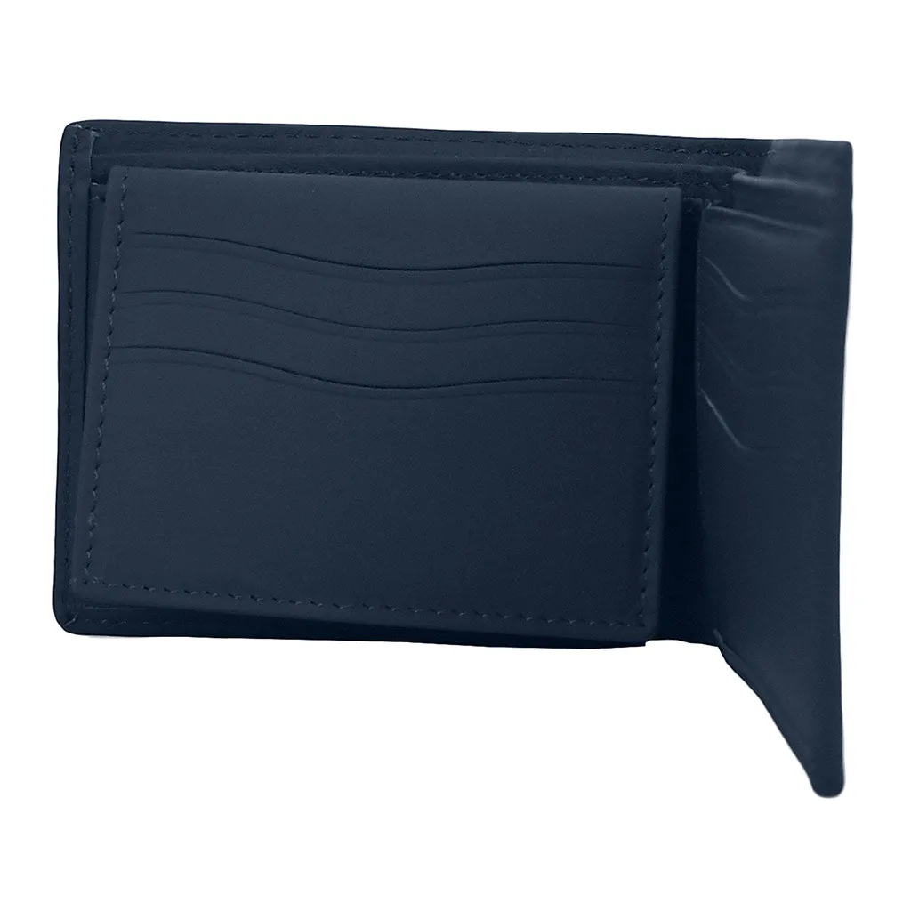 Luxury Leather Wallet Dilemma Navy Blue