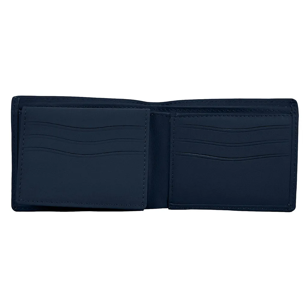 Luxury Leather Wallet Dilemma Navy Blue