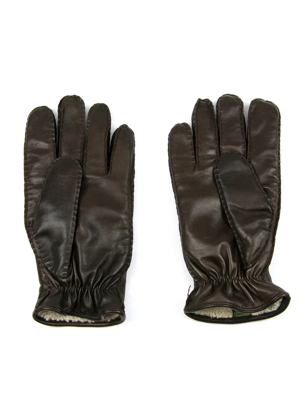 Luxury Men's Hand Sewn Lambskin Lined Leather Gloves