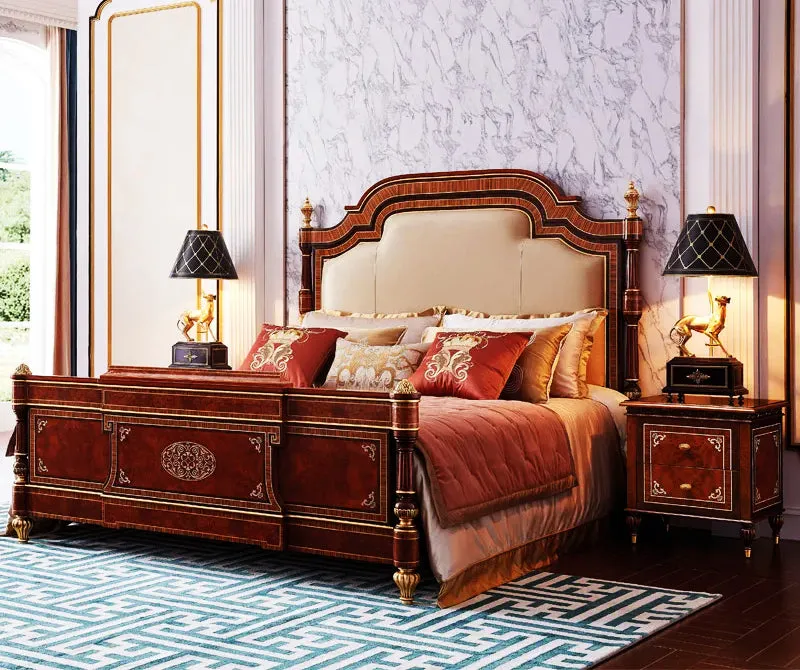 Luxury Modern Italian Design Hand Carving Bed