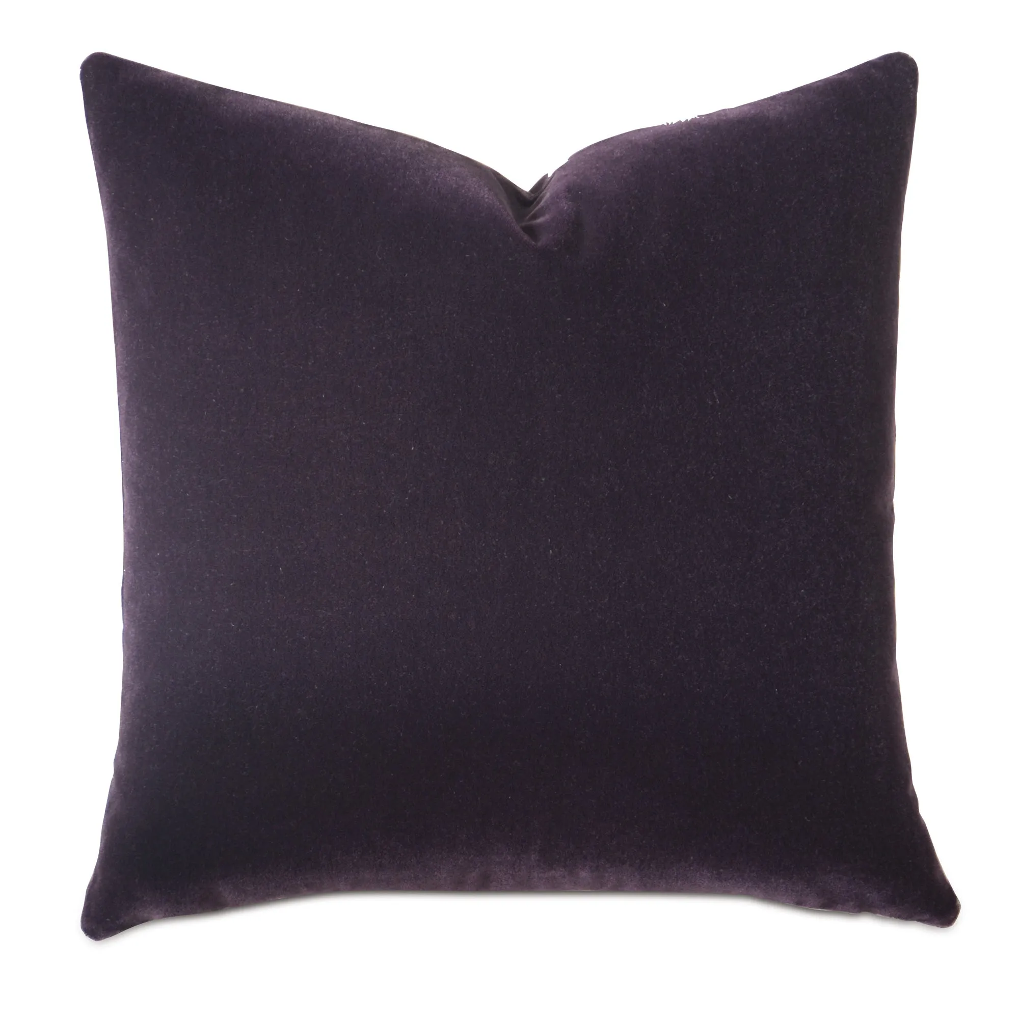 Luxury Mohair Decorative Pillow Cover in Plumerian