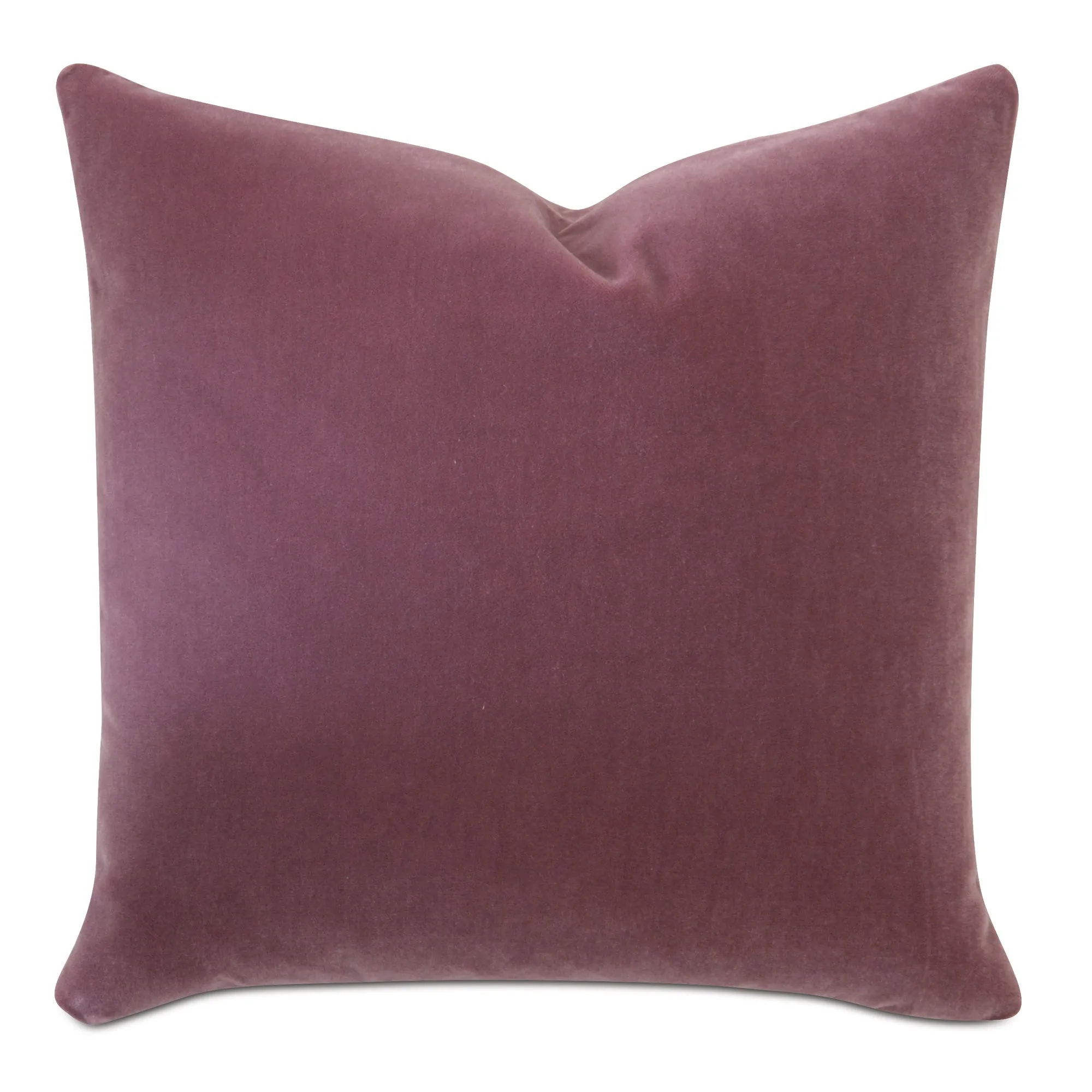 Luxury Mohair Euro Sham in Crushed Berry 27x27